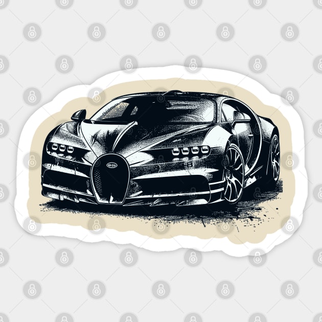 Bugatti Chiron Sticker by Vehicles-Art